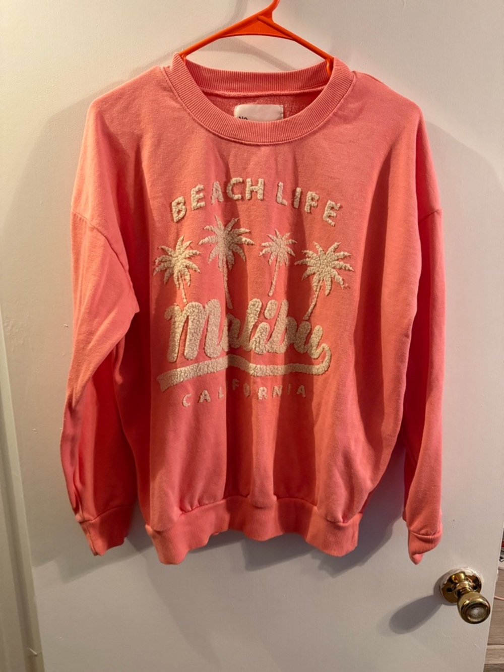 No Boundaries Pink Crewneck Sweatshirt